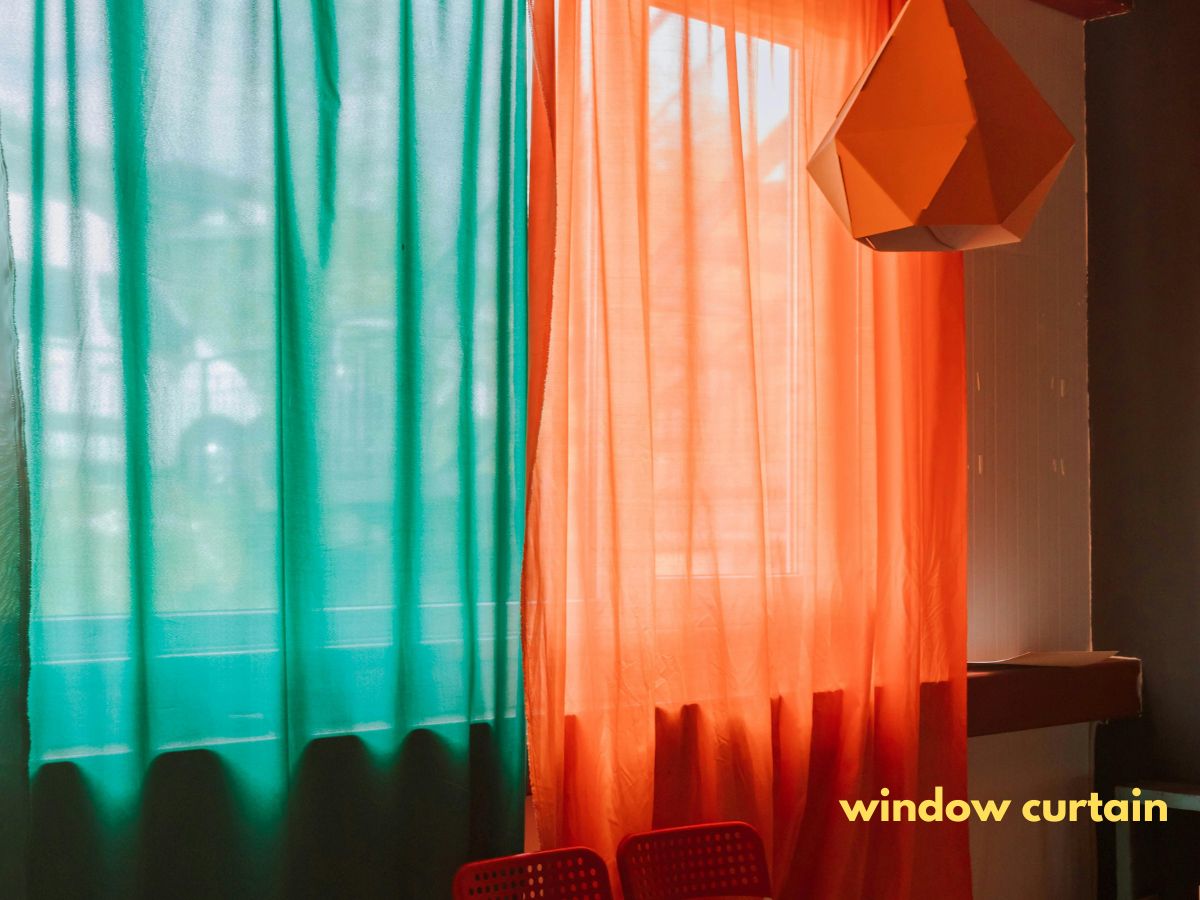 Green Silk Window Curtains